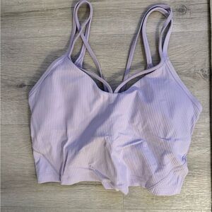 lululemon athletica Light Purple Ribbed Sports Bra